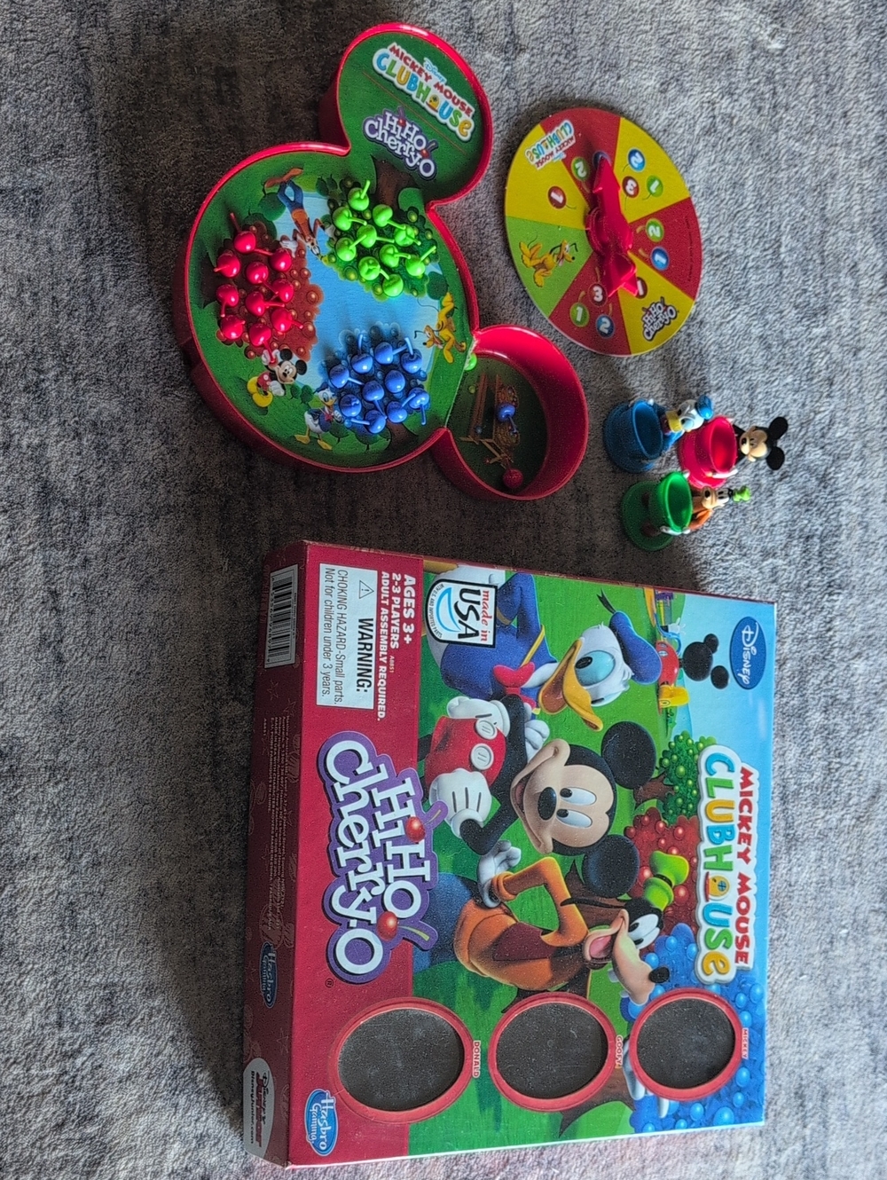 Disney Mickey Mouse Clubhouse Hi-Ho! Cherry-O Family Board Game - Red/Green/Blue